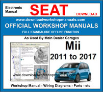 Seat Mii Service Repair Workshop Manual Download